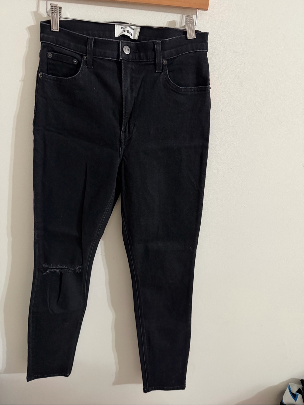 Reformation Jeans Size 28 Black